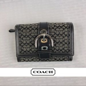 Coach Signature Trifold Wallet